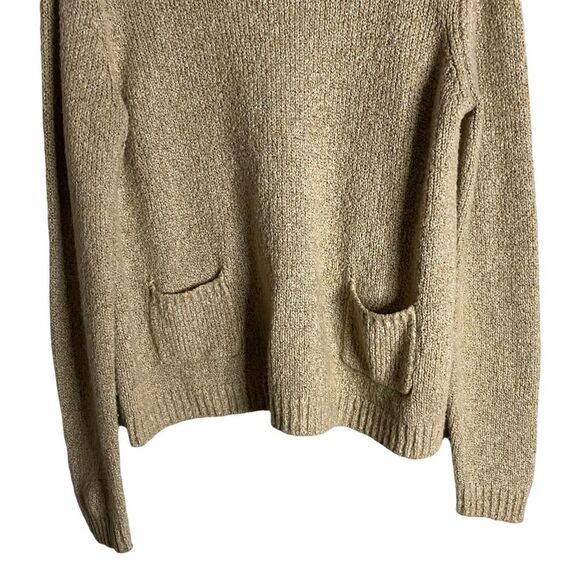 Jana Women’s Oatmeal Round Neck Knit Sweater - Picture 3 of 6